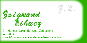 zsigmond mihucz business card